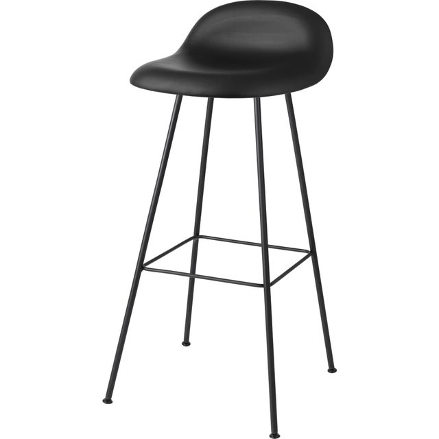 GUBI 3D Center Base Bar Stool - Fully Upholstered