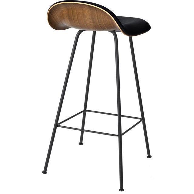 GUBI 3D Center Base Counter Stool - Front Upholstered