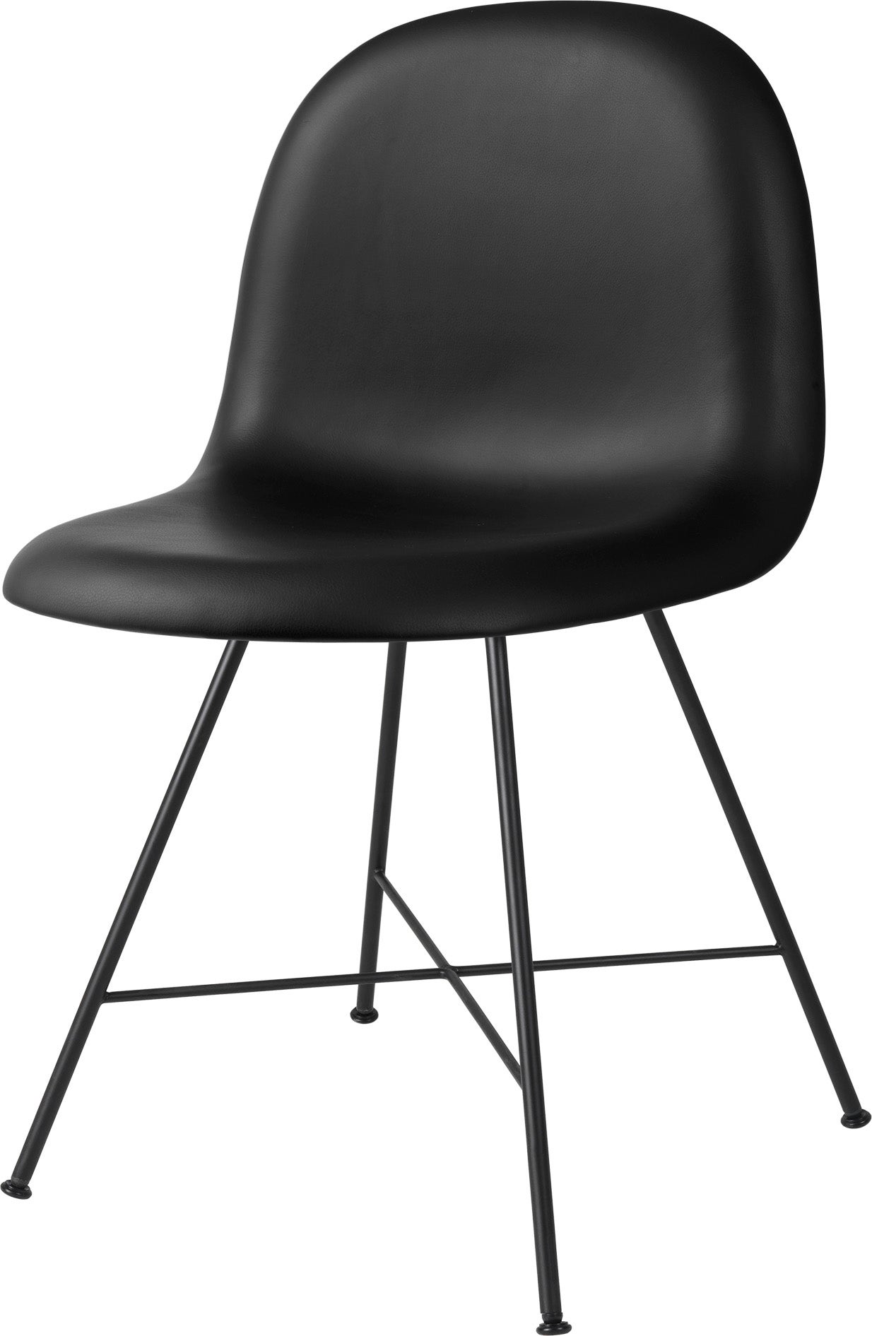 GUBI 3D Center Base Dining Chair - Fully Upholstered