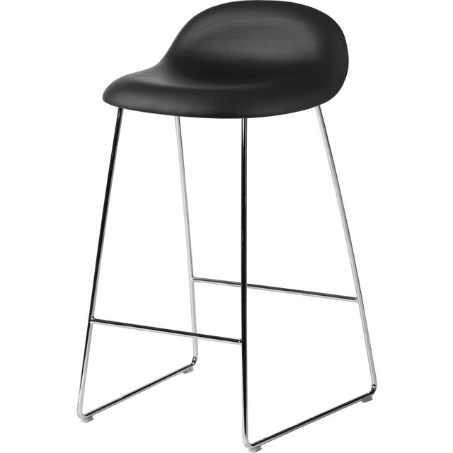 GUBI 3D Sledge Base Counter Stool - Fully Upholstered