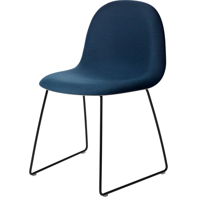 GUBI 3D Sledge Base Dining Chair - Front Upholstered