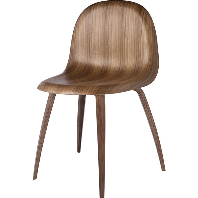 GUBI 3D Wood Base Dining Chair