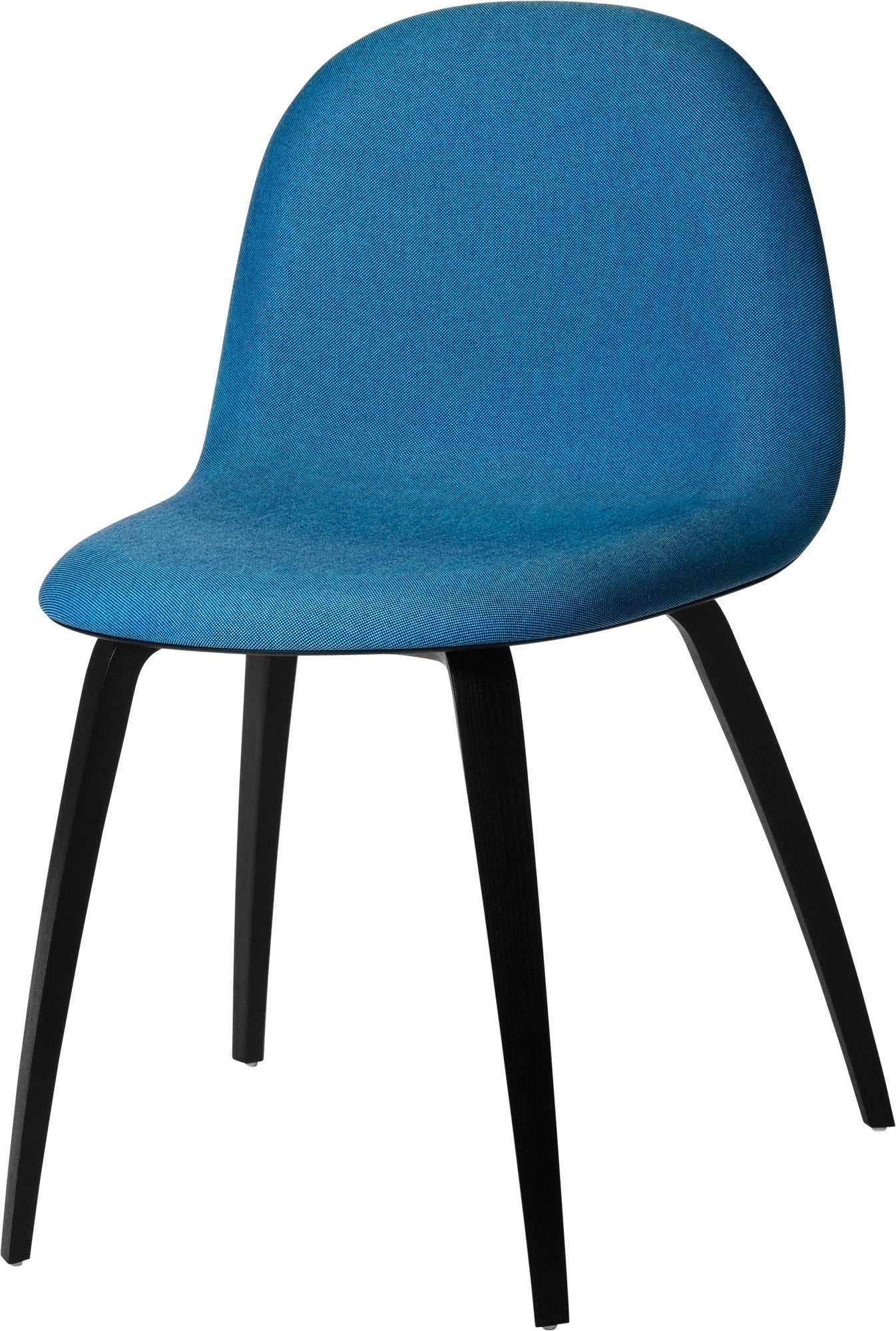 GUBI 3D Wood Base Dining Chair - Front Upholstered