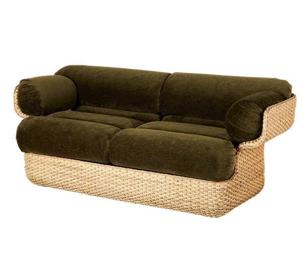 GUBI Basket 2-Seater Sofa - Fully Upholstered