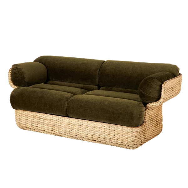 GUBI Basket 2-Seater Sofa - Fully Upholstered