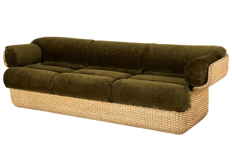 GUBI Basket 3-Seater Sofa - Fully Upholstered