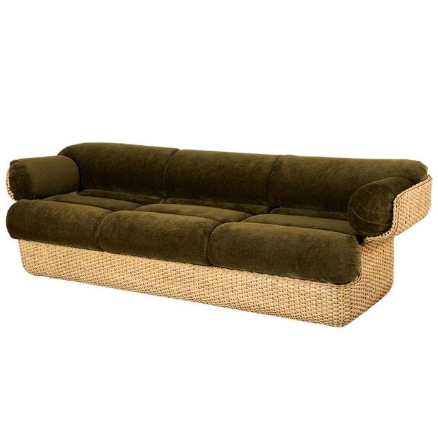GUBI Basket 3-Seater Sofa - Fully Upholstered