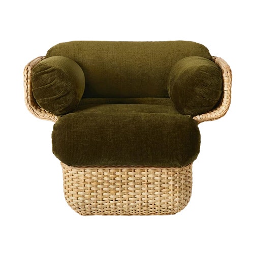 GUBI Basket Lounge Chair - Fully Upholstered