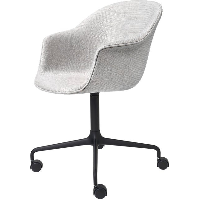 GUBI Bat 4-Star Base Meeting Chair with Castors - Fully Upholstered
