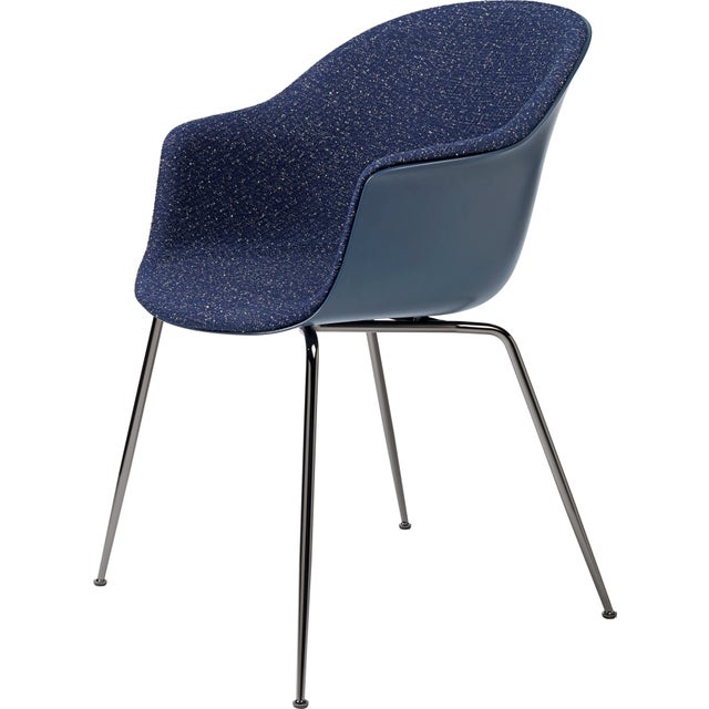 GUBI Bat Conic Base Dining Chair - Front Upholstered
