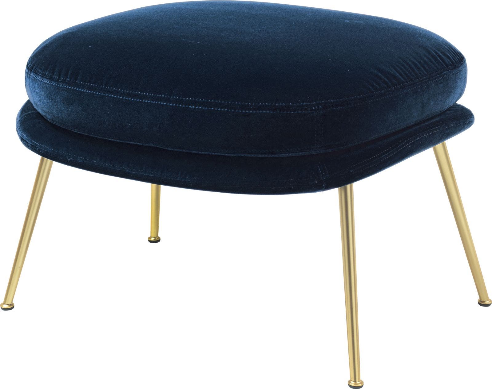 GUBI Bat Conic Base Ottoman - Fully Upholstered