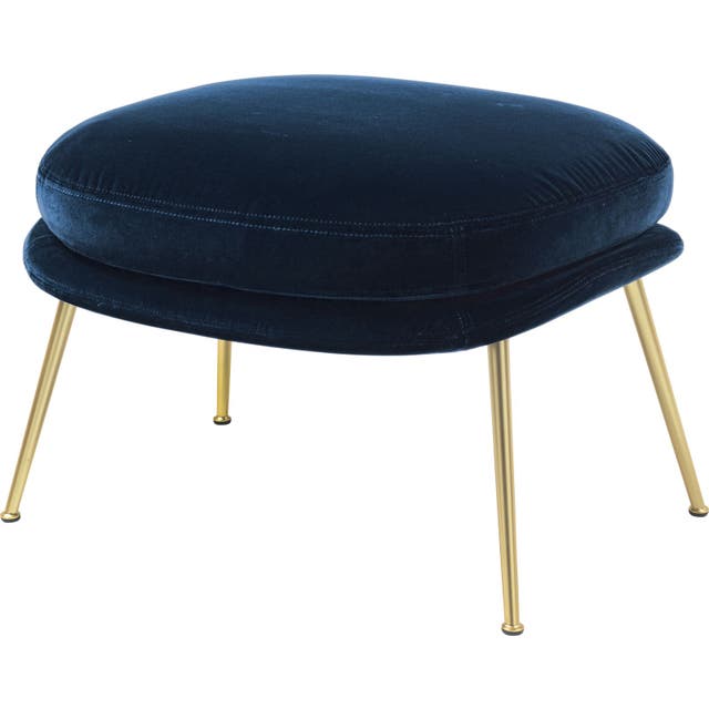 GUBI Bat Conic Base Ottoman - Fully Upholstered