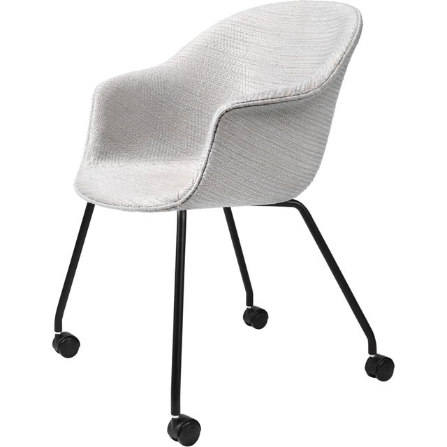 GUBI Bat Meeting Chair 4 Legs with Castors - Fully Upholstered