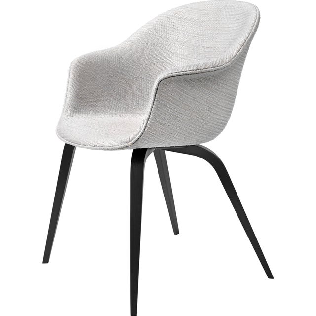GUBI Bat Wood Base Dining Chair - Fully Upholstered