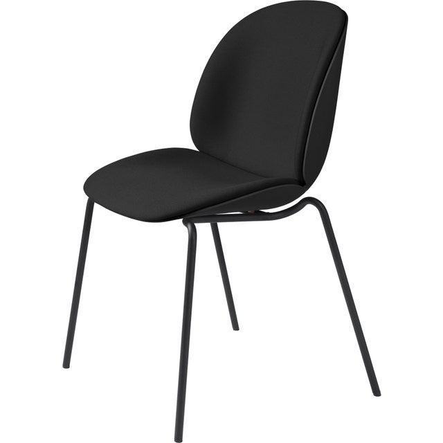 GUBI Beetle 4-Leg Stackable Dining Chair - Front Upholstered