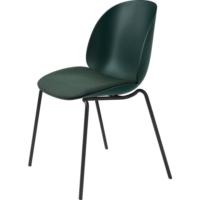 GUBI Beetle 4-Leg Stackable Dining Chair - Upholstered Seat