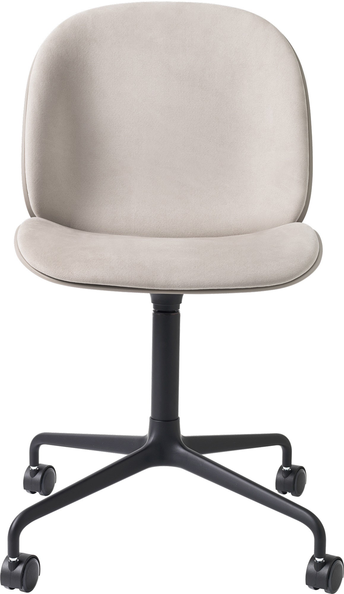 GUBI Beetle 4-Star Base Meeting Chair with Castors - Fully Upholstered