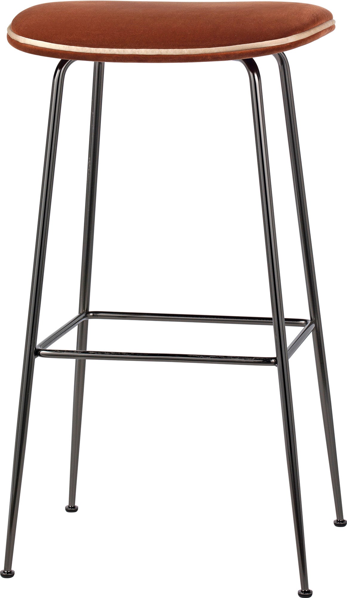 GUBI Beetle Conic Base Bar Stool - Fully Upholstered