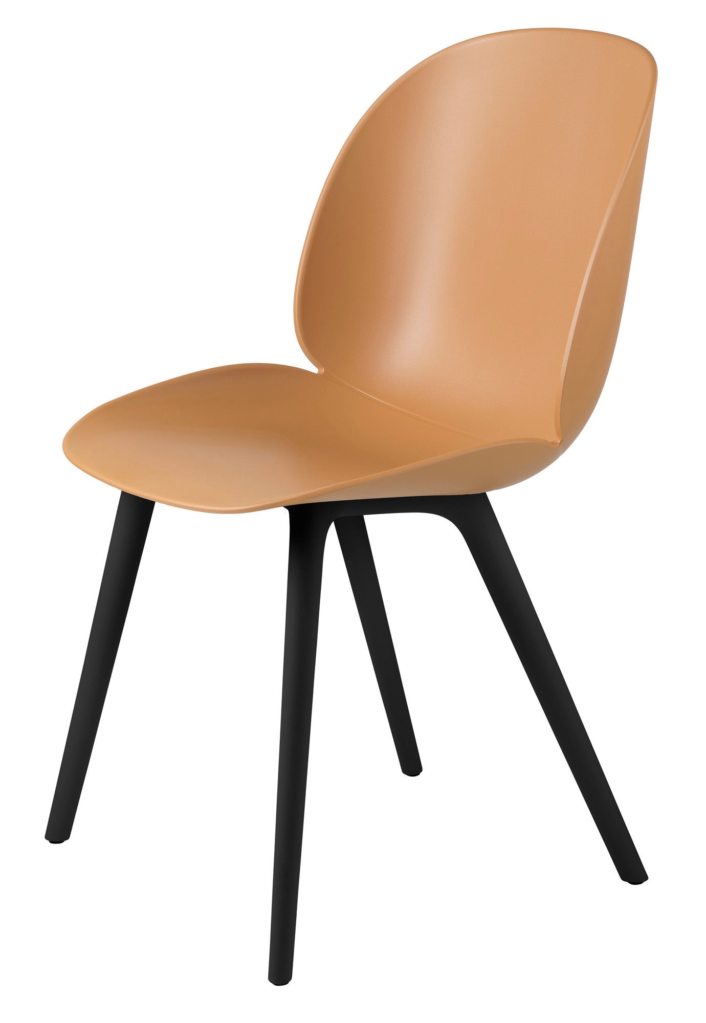 GUBI Beetle Black Plastic Base Dining Chair