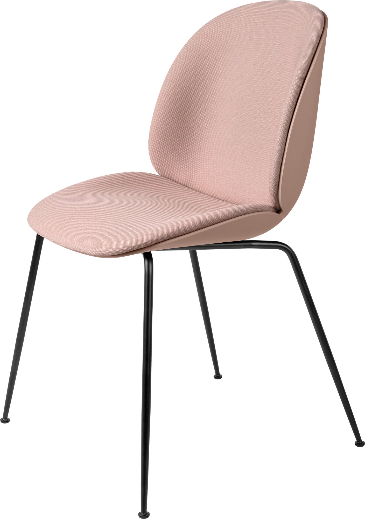 GUBI Beetle Conic Base Dining Chair - Front Upholstered