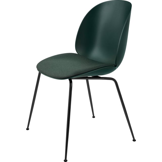 GUBI Beetle Conic Base Dining Chair - Upholstered Seat