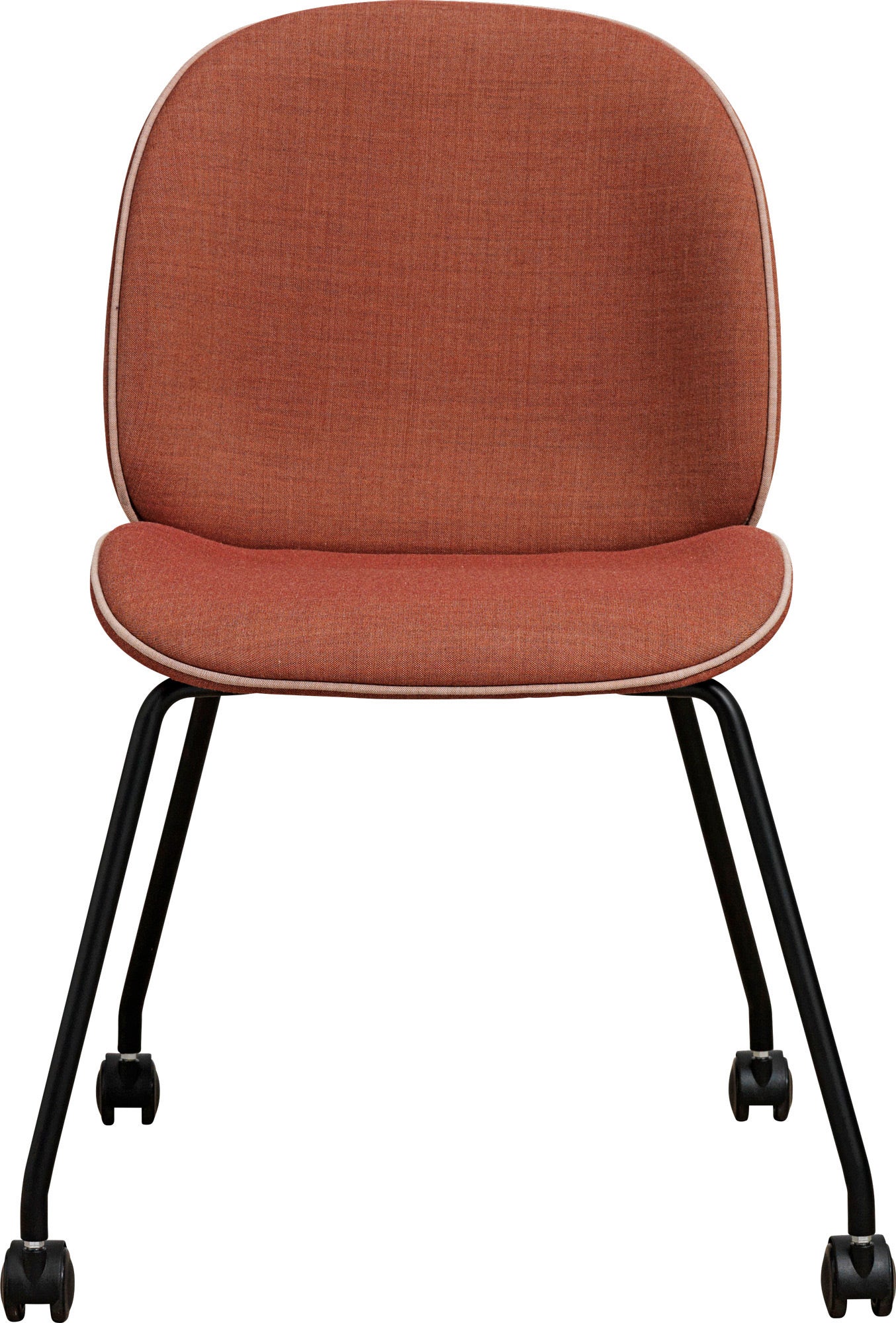 GUBI Beetle Meeting Chair 4 Legs with Castors - Fully Upholstered