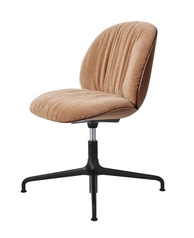 GUBI Beetle Soft Height Adjustable 4-Star Base Meeting Chair - Front Upholstered