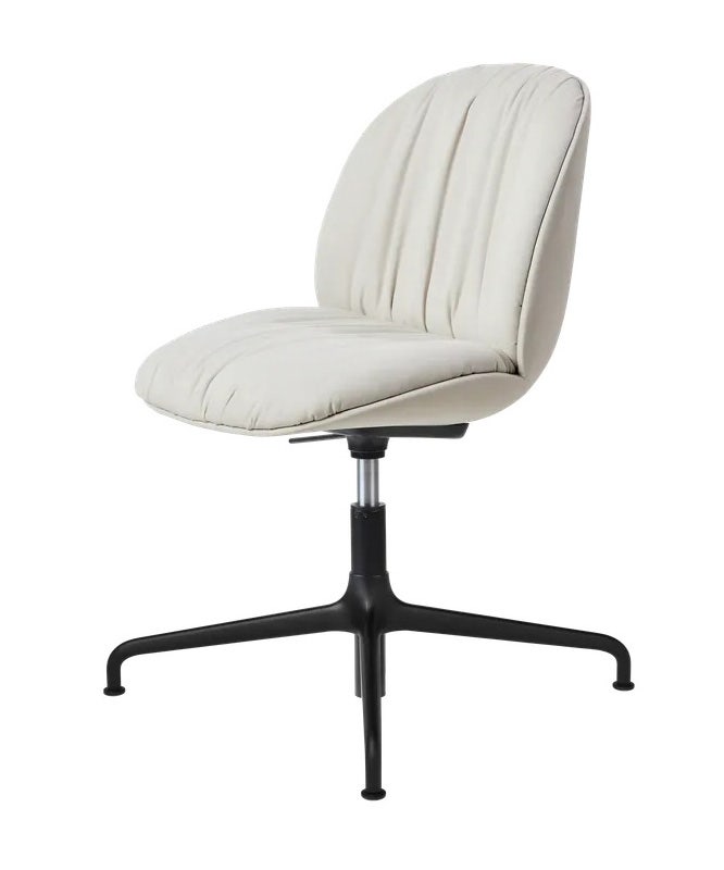 GUBI Beetle Soft Height Adjustable 4-Star Base Meeting Chair - Fully Upholstered