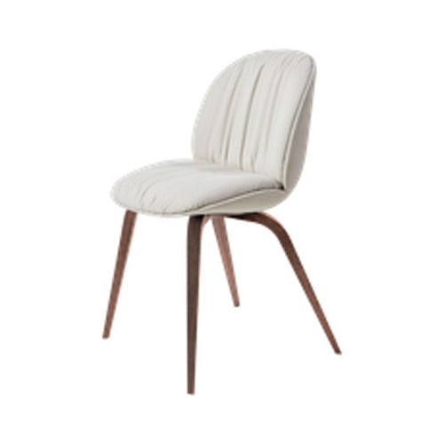 GUBI Beetle Soft Wood Base Dining Chair - Fully Upholstered