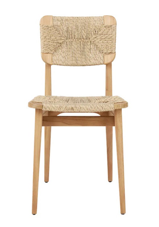 GUBI C-Chair Outdoor Dining Chair, French Cane