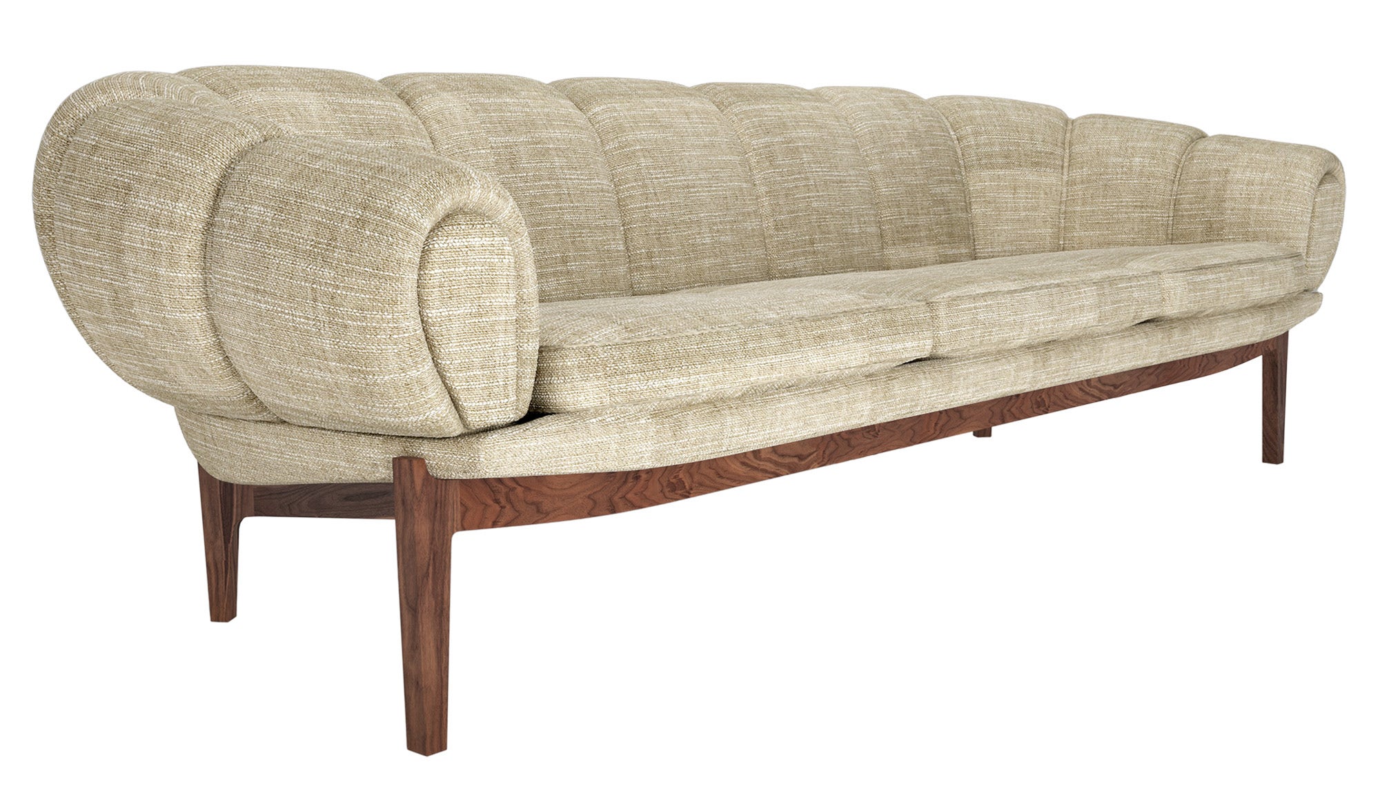 GUBI Croissant 3-Seater Sofa - Fully Upholstered