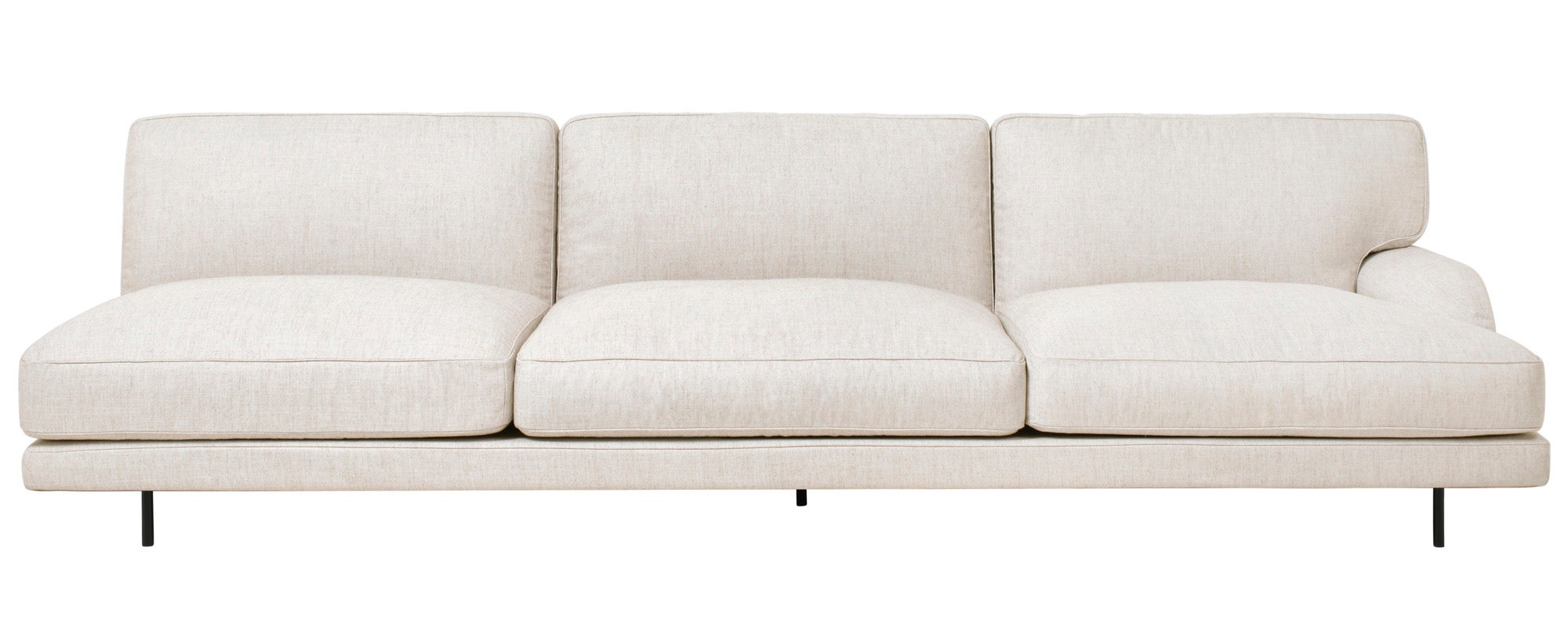 GUBI Flaneur Modular Sofa - 3 Seater with Left Armrest