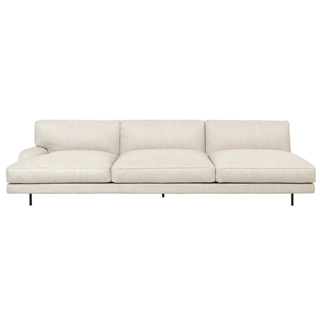 GUBI Flaneur Modular Sofa - 3 Seater with Right Armrest
