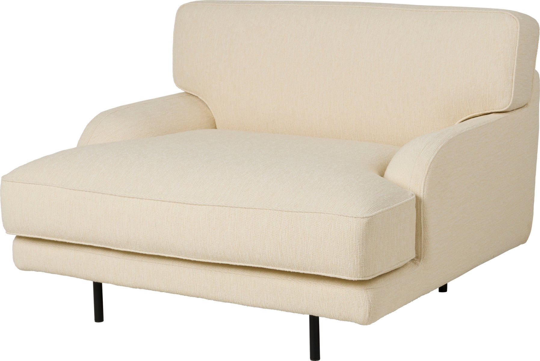 GUBI Flaneur Short Seat Lounge Chair - Fully Upholstered