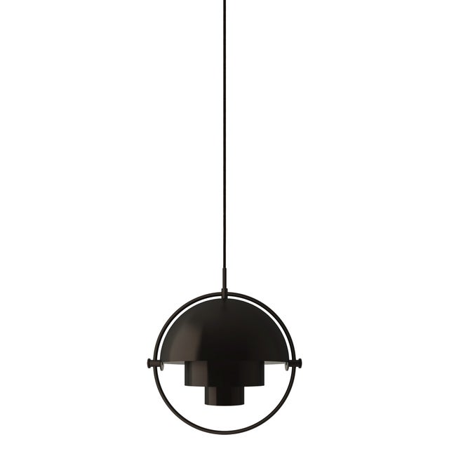 GUBI Multi-Lite Black Brass Base Pendant Lamp