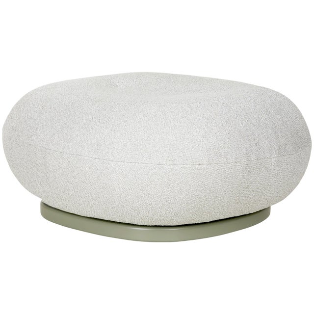 GUBI Pacha Outdoor Swivel Ottoman - Fully Upholstered