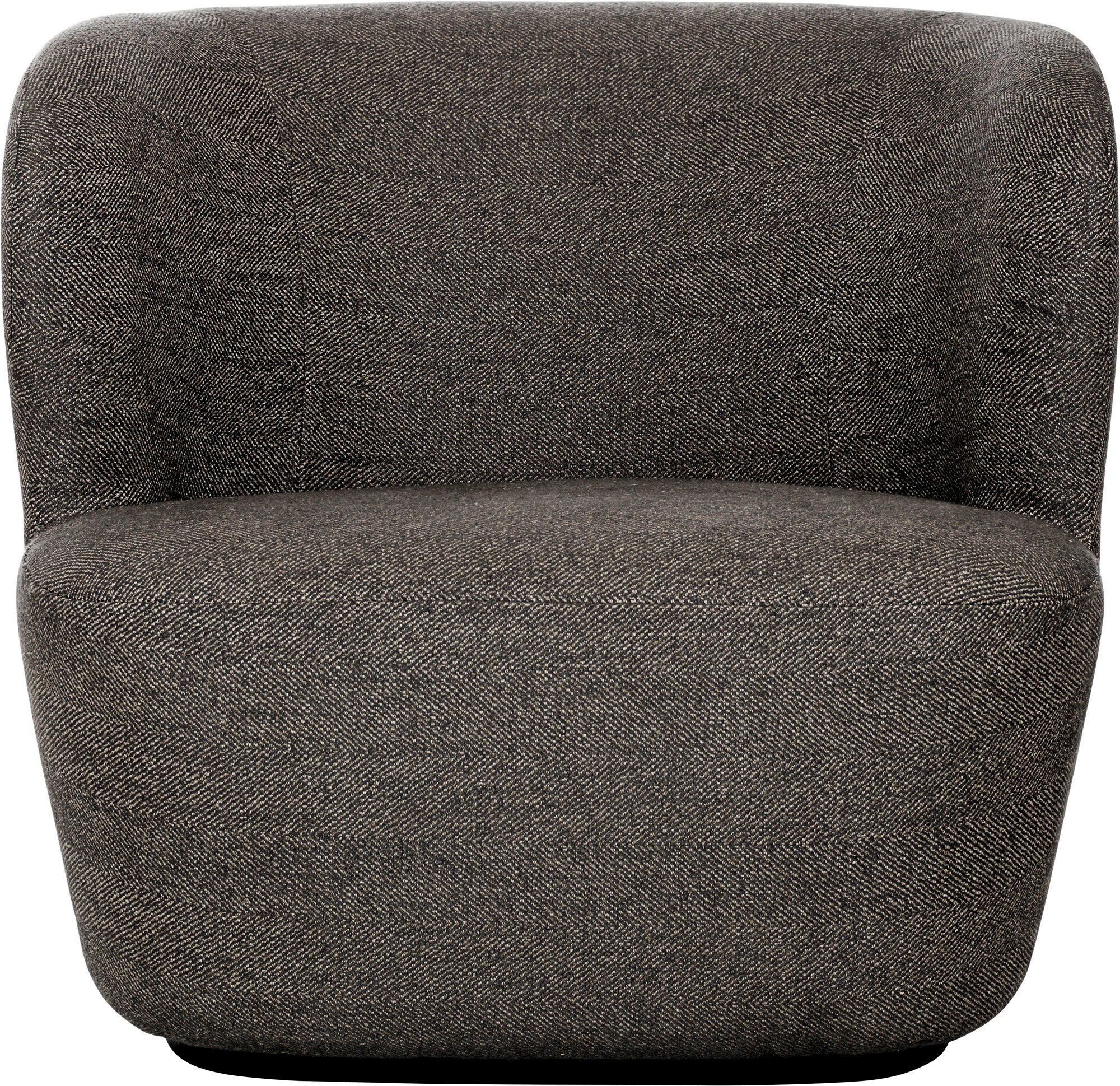 GUBI Stay Black Base Lounge Chair - Fully Upholstered