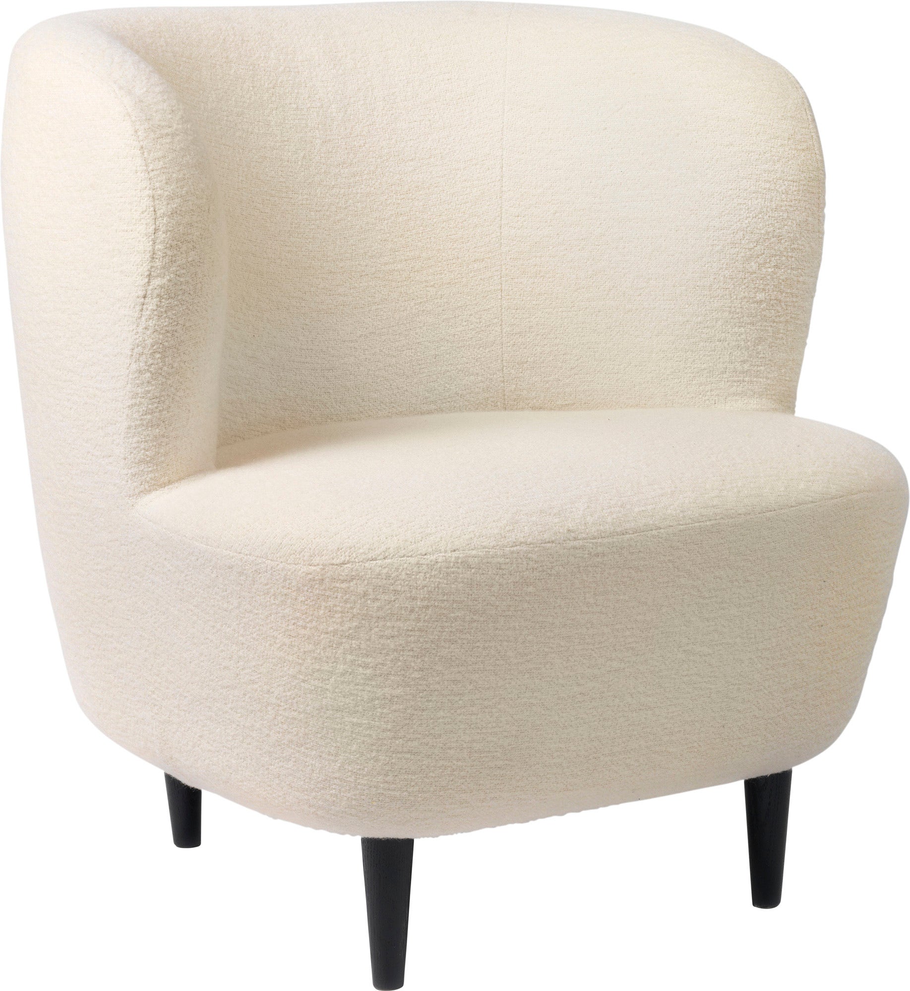 GUBI Stay Wood Base Lounge Chair - Fully Upholstered