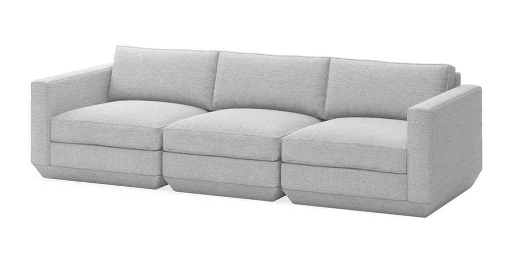Gus* Modern Podium 3-Piece Sofa