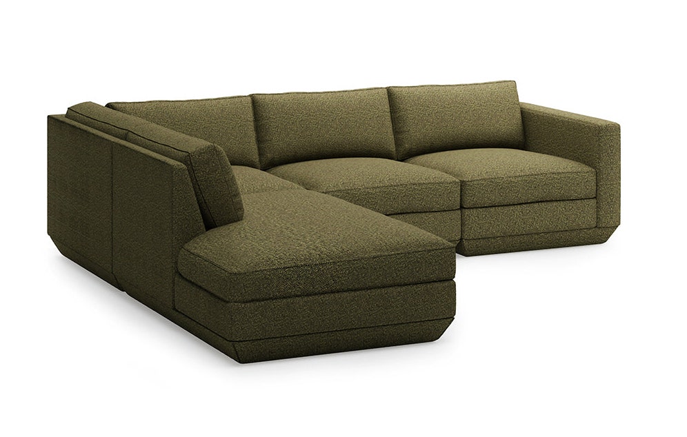 Gus* Modern Podium 4-Piece Lounge Sectional A Sofa