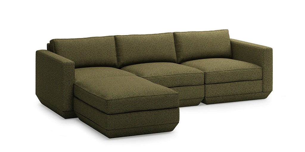 Gus* Modern Podium 4-Piece Sectional Sofa