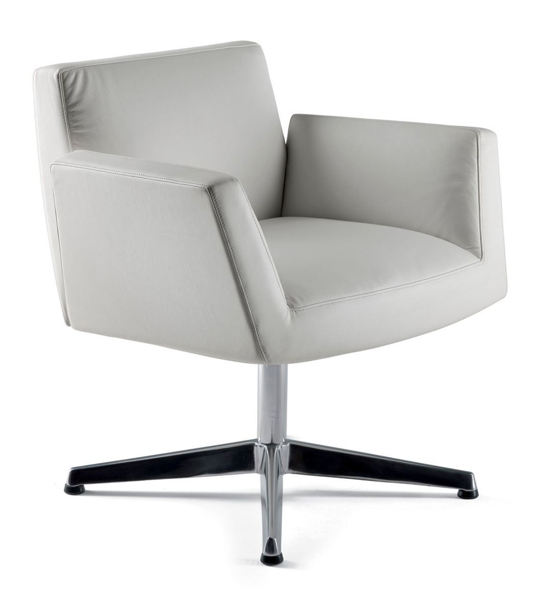 Poltrona Frau Chancellor Side Chair with Four Star Base