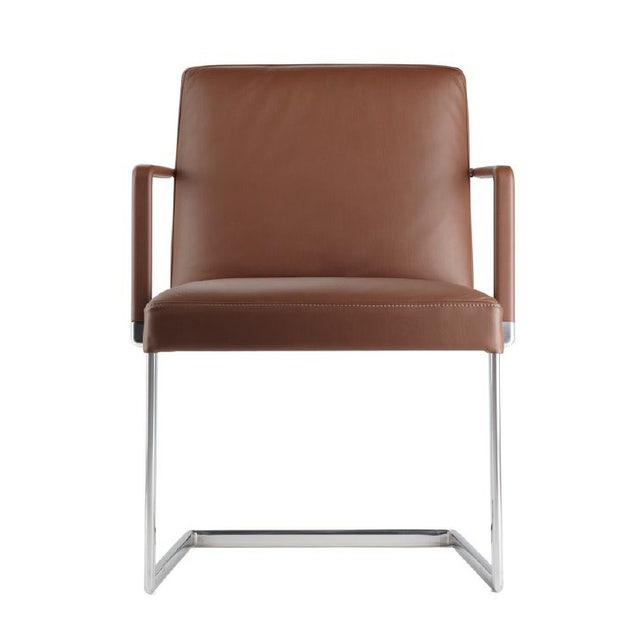 Poltrona Frau Chancellor Side Chair with Sled Base