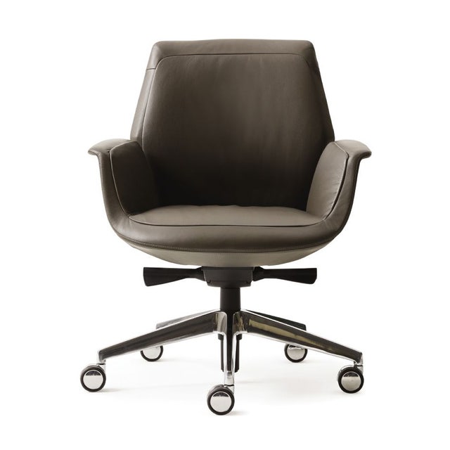 Poltrona Frau Downtown Low Back Conference Chair - Adjustable Height