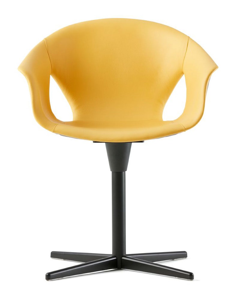 Poltrona Frau Ginger Ale Side Chair with Column Base