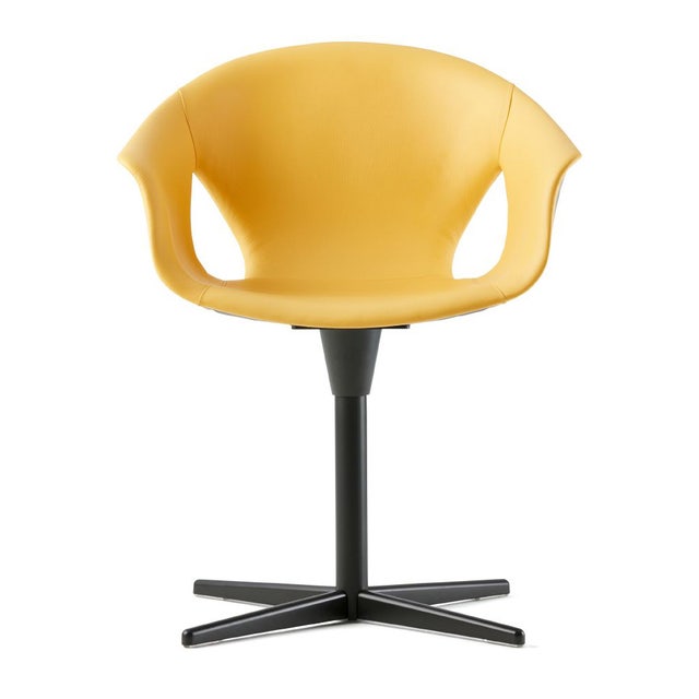Poltrona Frau Ginger Ale Side Chair with Column Base