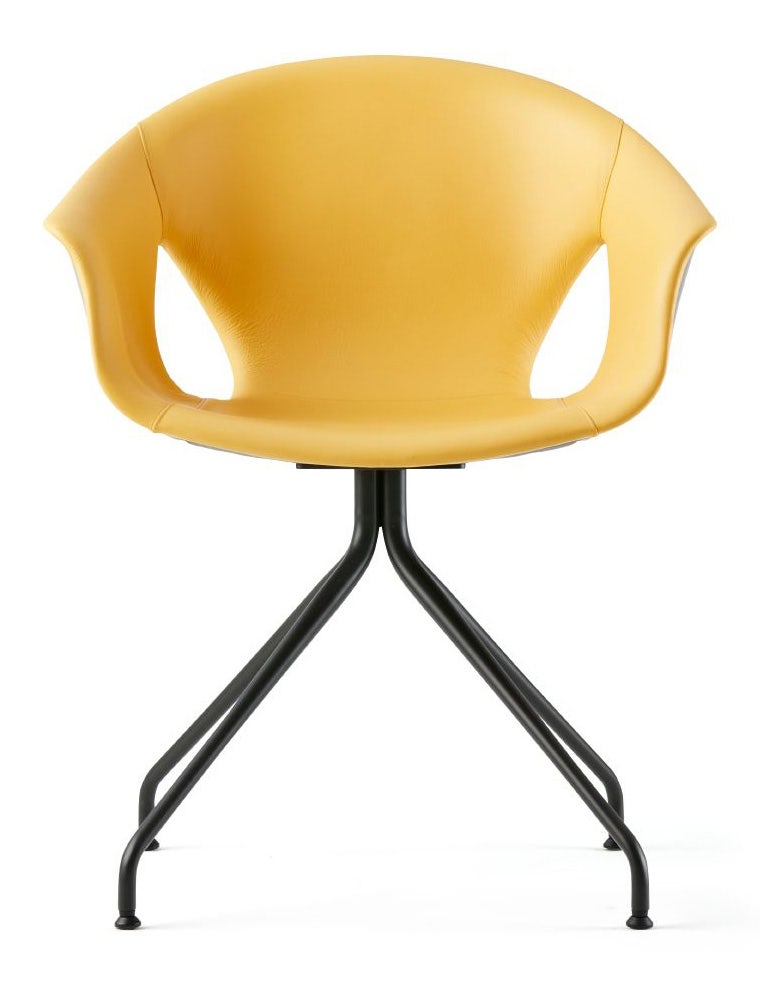 Poltrona Frau Ginger Ale Side Chair with Four Angled Legs