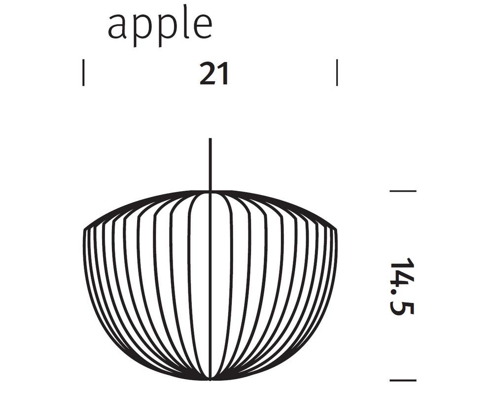 Herman Miller Nelson Apple Bubble Pendant Lamp - Main Image