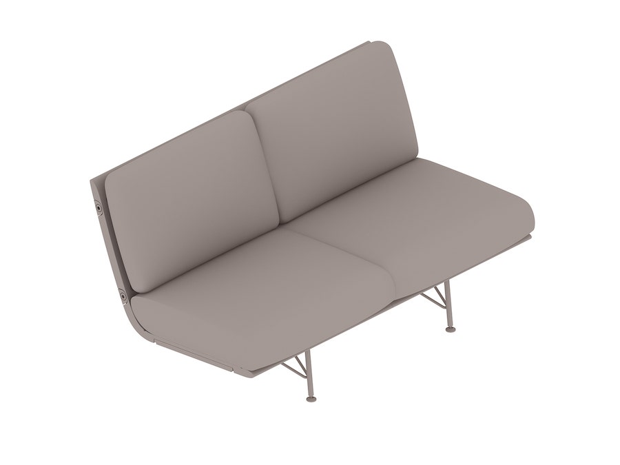 Herman Miller Striad® Two Seater Low-Back Armelss Sofa