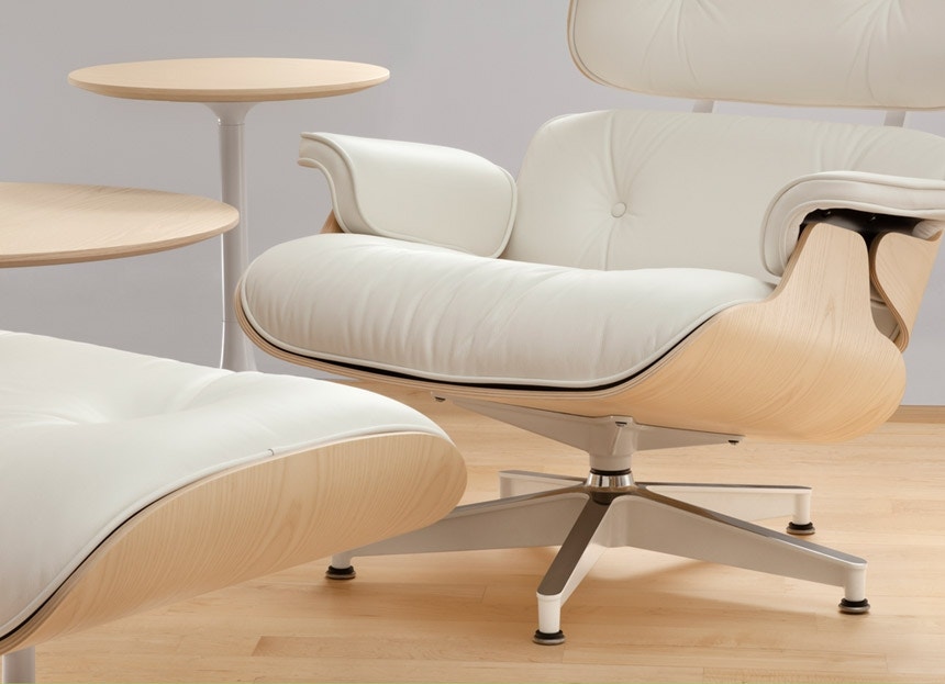 Herman Miller Eames Lounge Chair White Ash